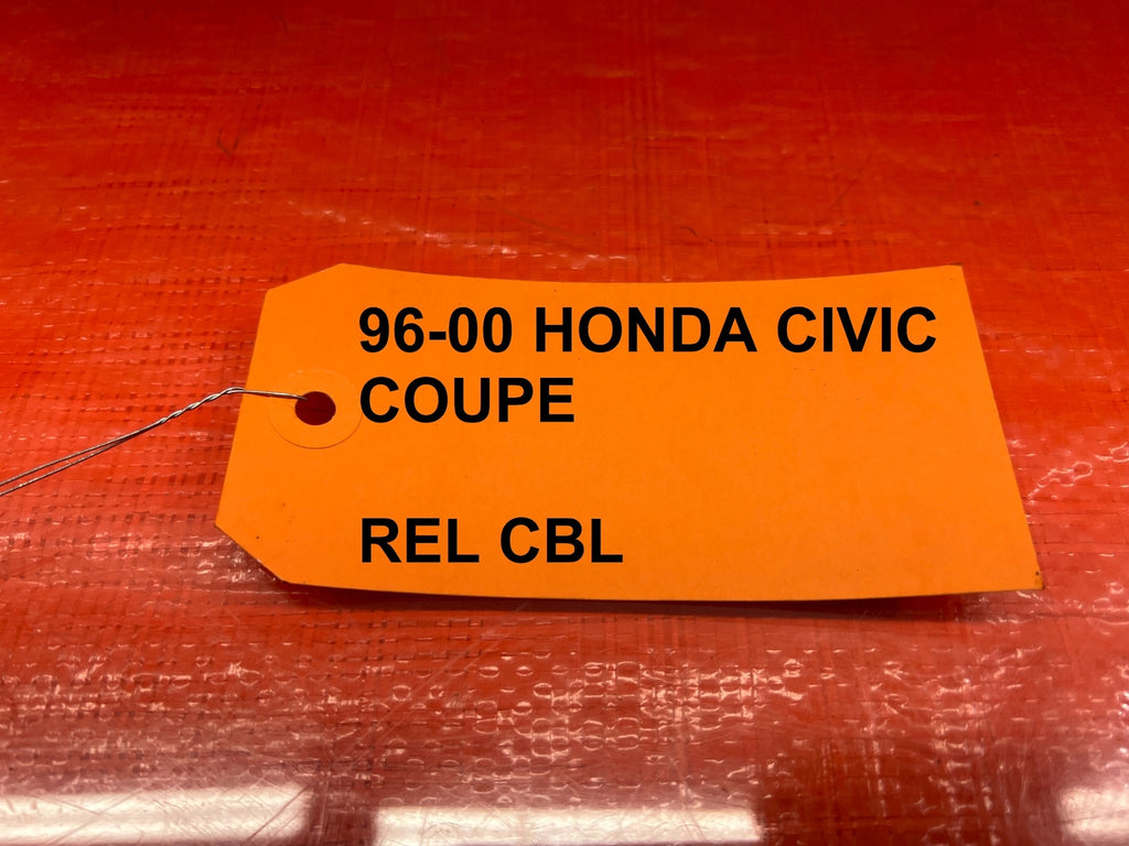 96 00 HONDA CIVIC COUPE   REAR SEAT RELEASE PULL HANDLES   LEFT & RIGHT OEM #17317