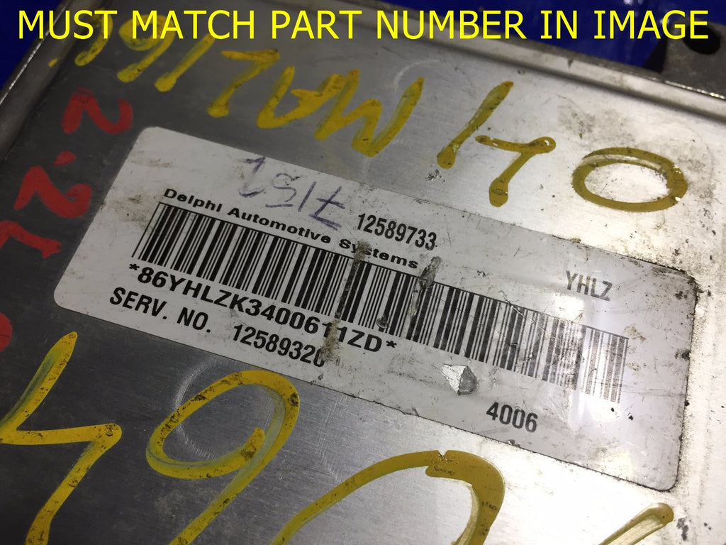 OEM 2004 CHEVROLET MALIBU ENGINE COMPUTER ECU ECM BRAIN MODULE EBX 12589733 YHLZ1