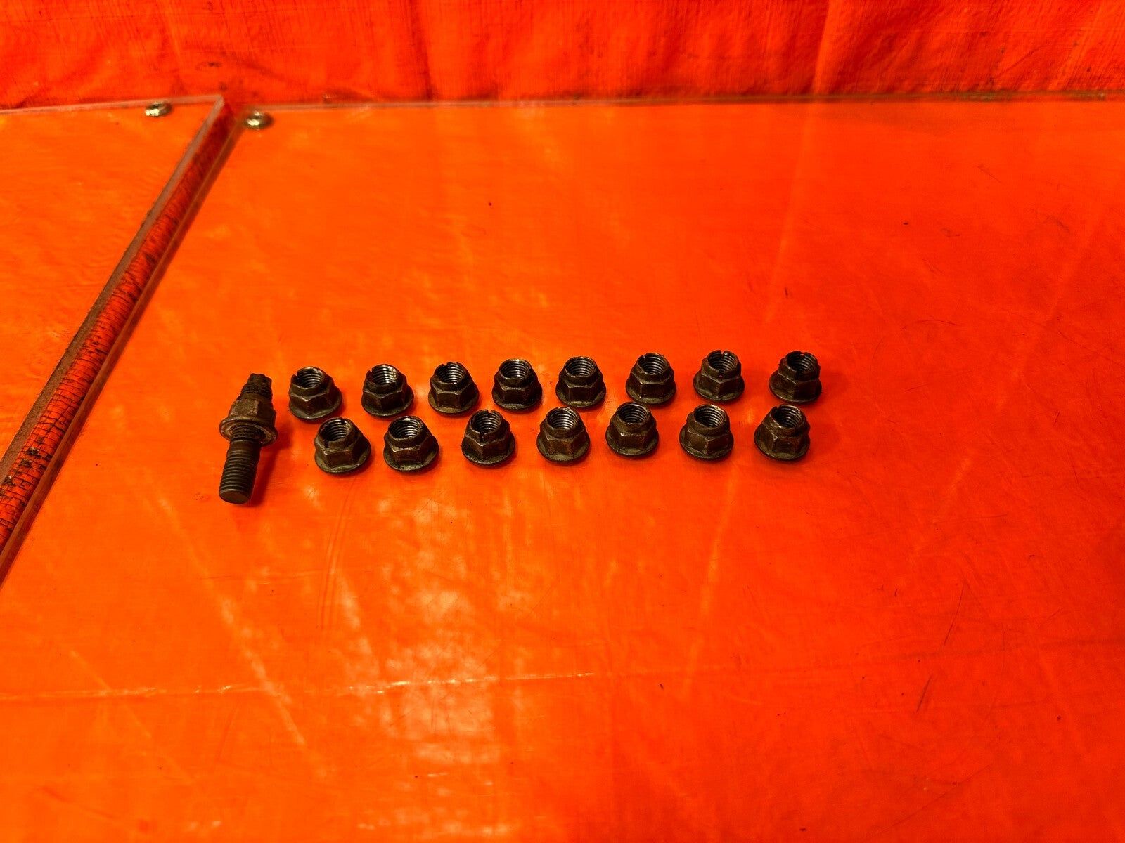 02 10 LEXUS SC430   3UZFE EXHAUST MANIFOLD BOLTS HARDWARE   OEM #2886