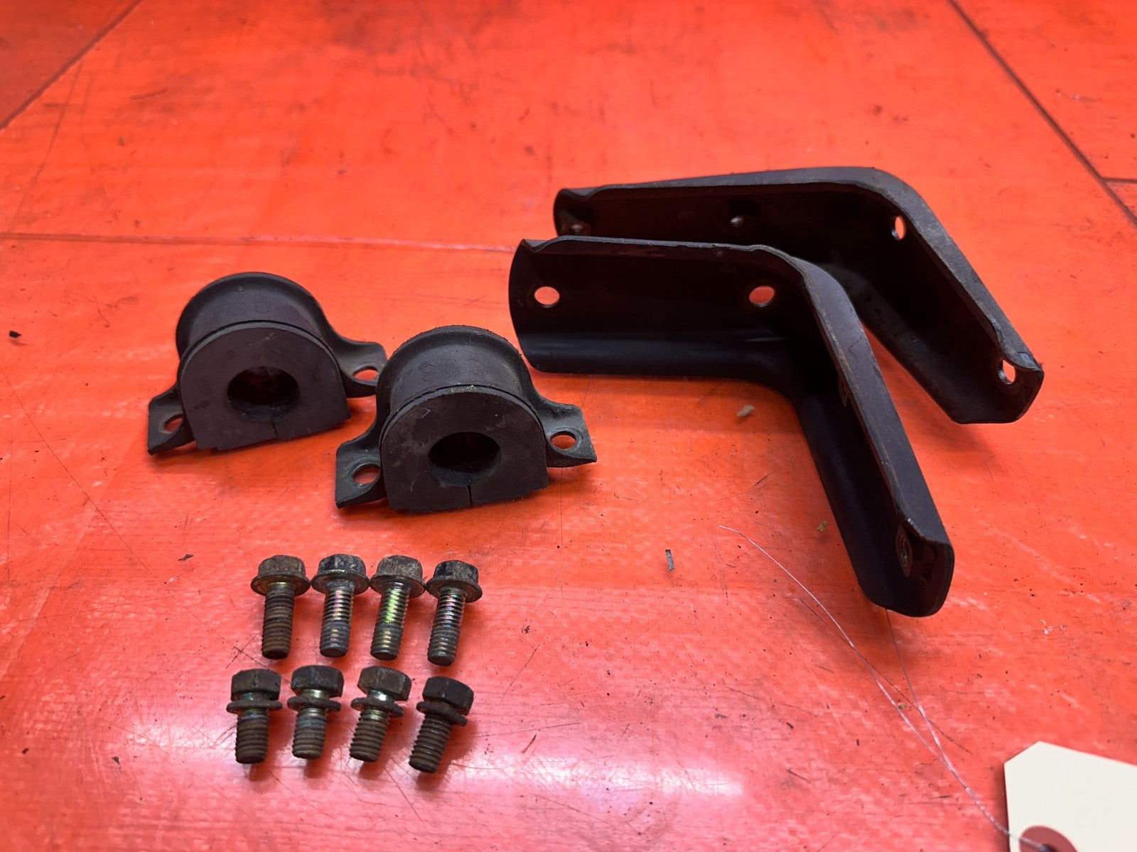 97-01 HONDA PRELUDE 2.2L REAR SWAY STABILIZER BAR MOUNT BRACKETS SET OEM #3365