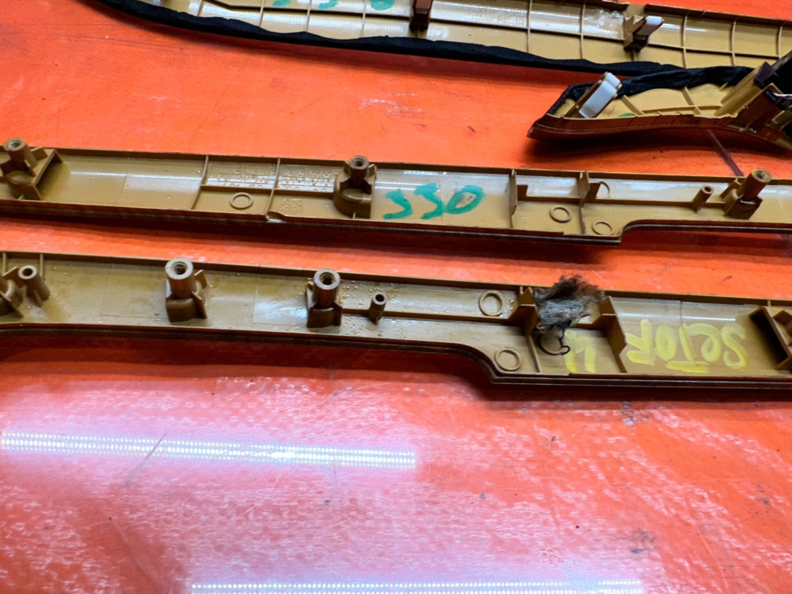 04 08 ACURA TSX 2.4L INTERIOR WOOD GRAIN DASH DOOR TRIM SET OEM #33014