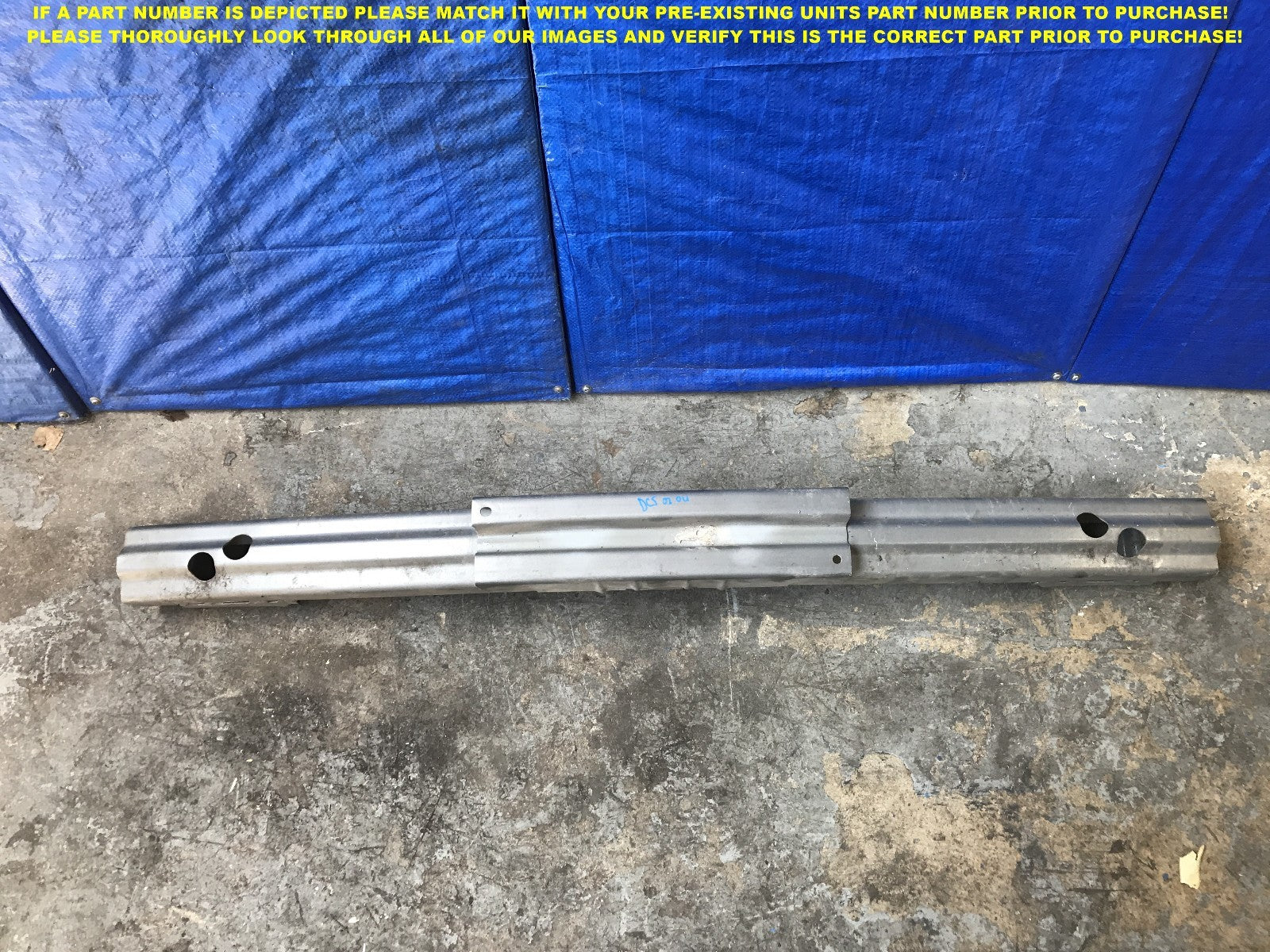 OEM 2002 2003 2004 ACURA RSX TYPE S REAR CRASH BEAM REINFORCEMENT BAR RE #0000