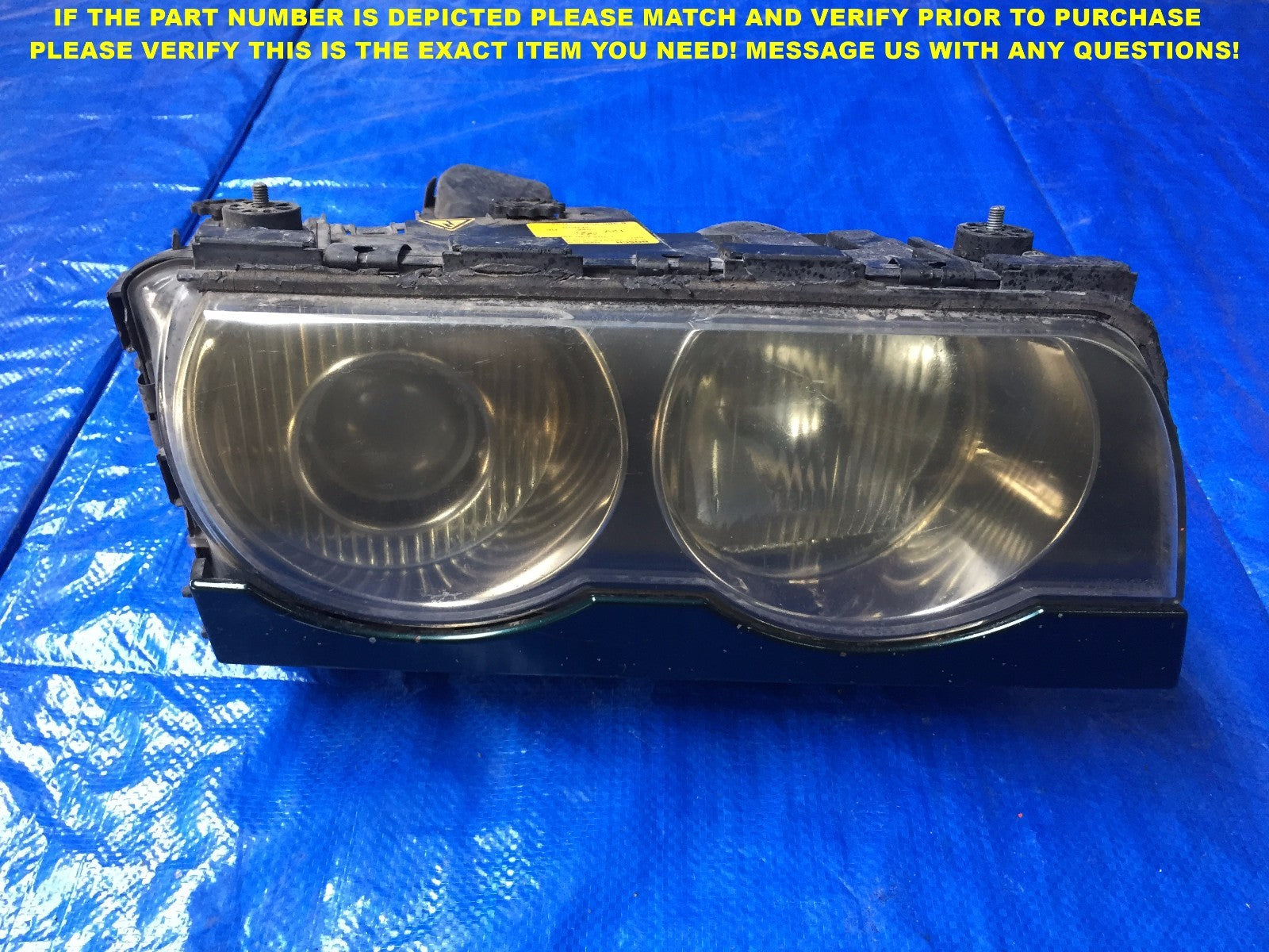 OEM 1999 2000 2001 99 00 01 BMW 745I HID DRIVER LEFT HEADLIGHT PART # 13056303260