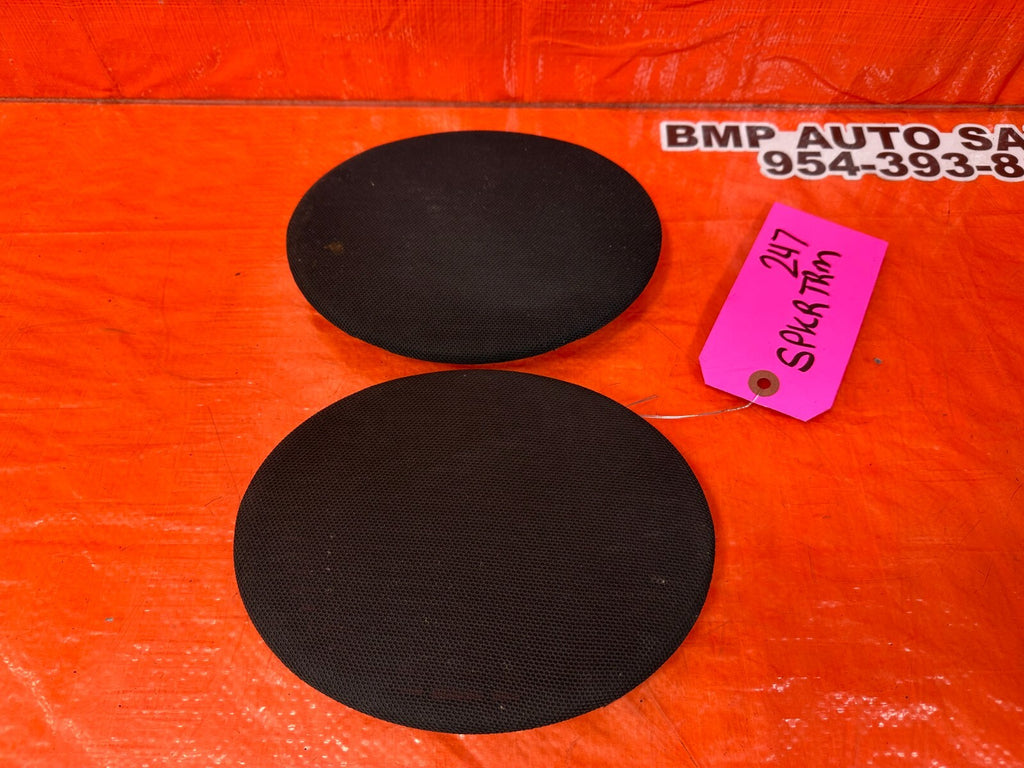 94 01 ACURA INTEGRA   2D   FRONT DOOR PANEL SPEAKER COVER LEFT / RIGHT BLACK OEM6