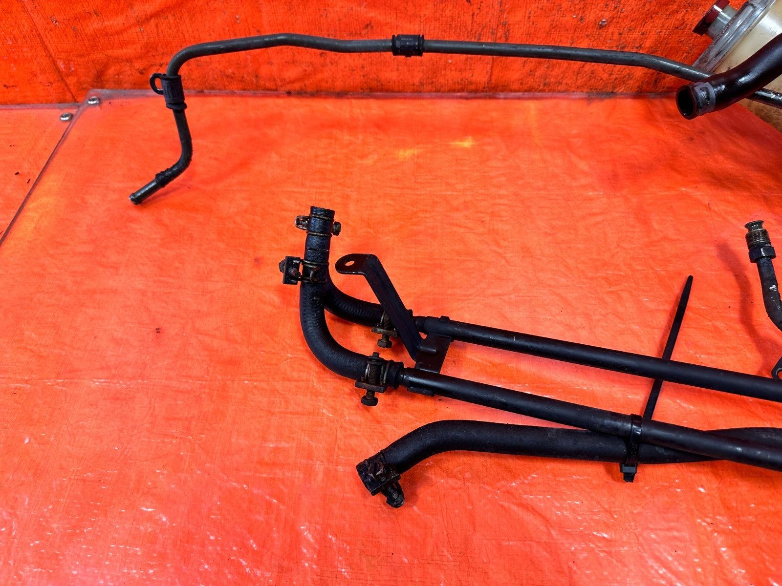 97 01 HONDA PRELUDE   POWER STEERING LINES W/ RESERVOIR TANK COMPLETE OEM #32319