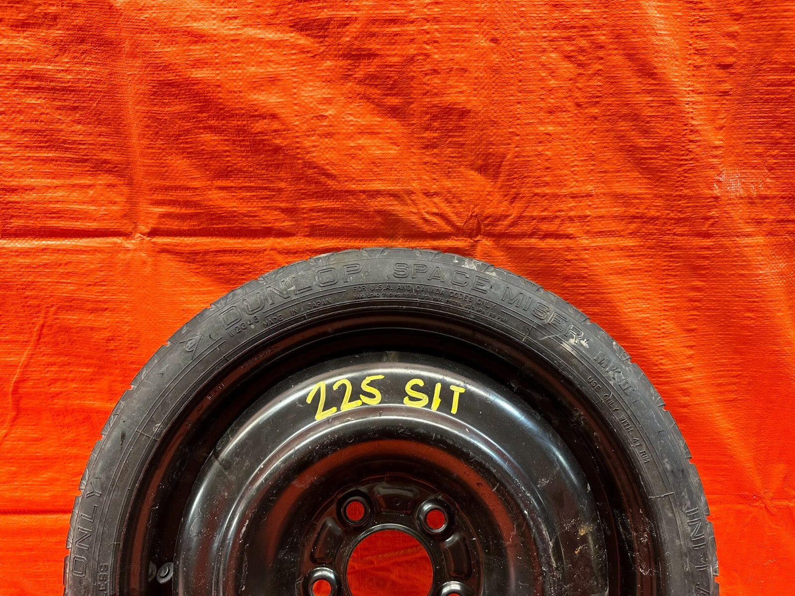 00 09 HONDA S2000   EMERGENCY SPARE BACK UP TIRE WHEEL RIM   OEM FACTORY #2253