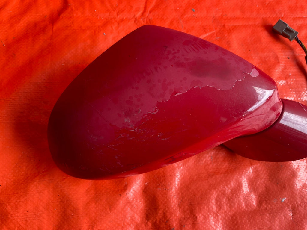 00 09 HONDA S2000   PASSENGER RIGHT SIDE VIEW MIRROR   RED FADED   3 PIN   OEM 5