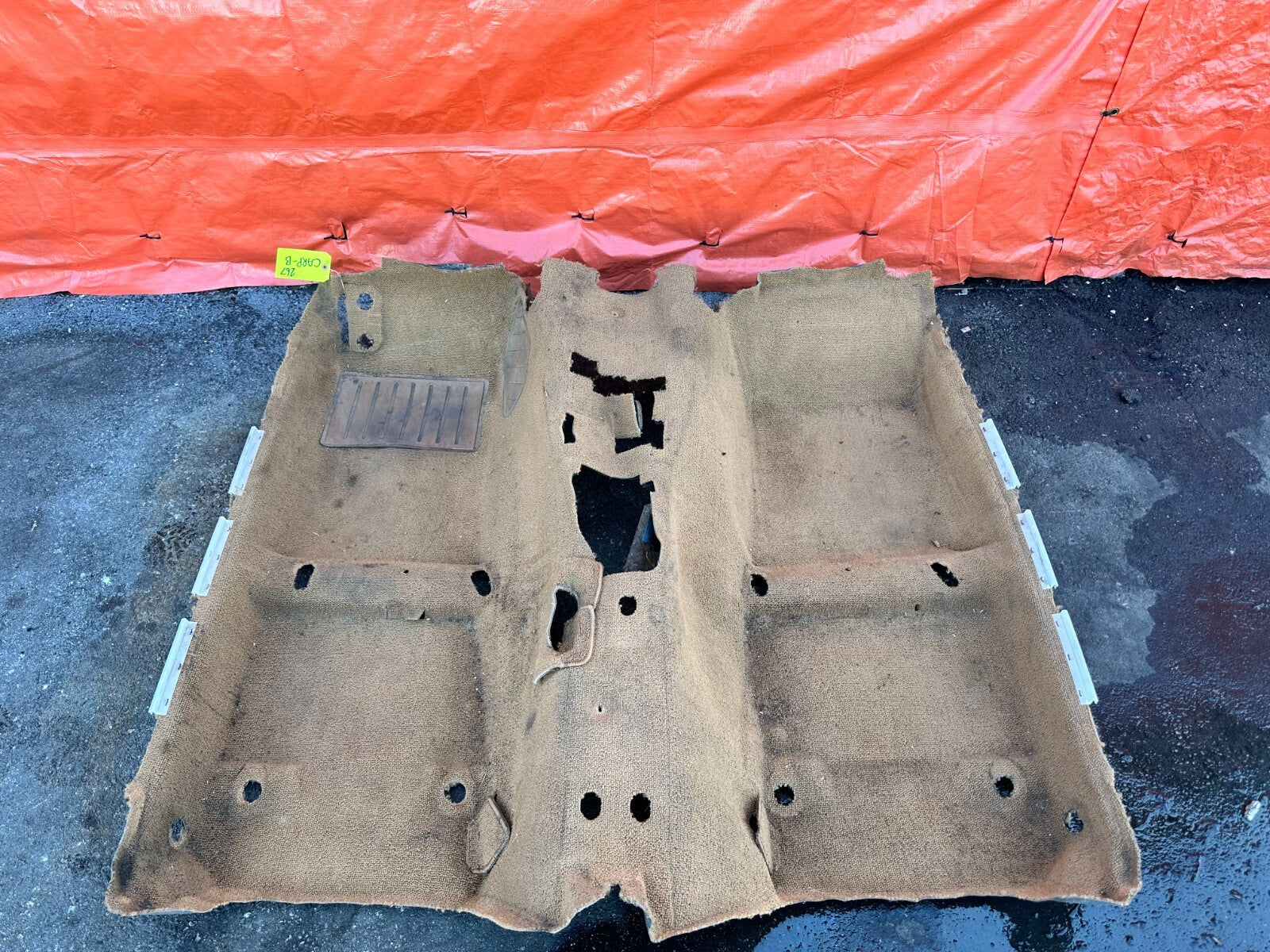 90 93 MAZDA MX 5 MIATA   INTERIOR FLOOR CARPET RUG MAT   BROWN TAN   OEM #2674