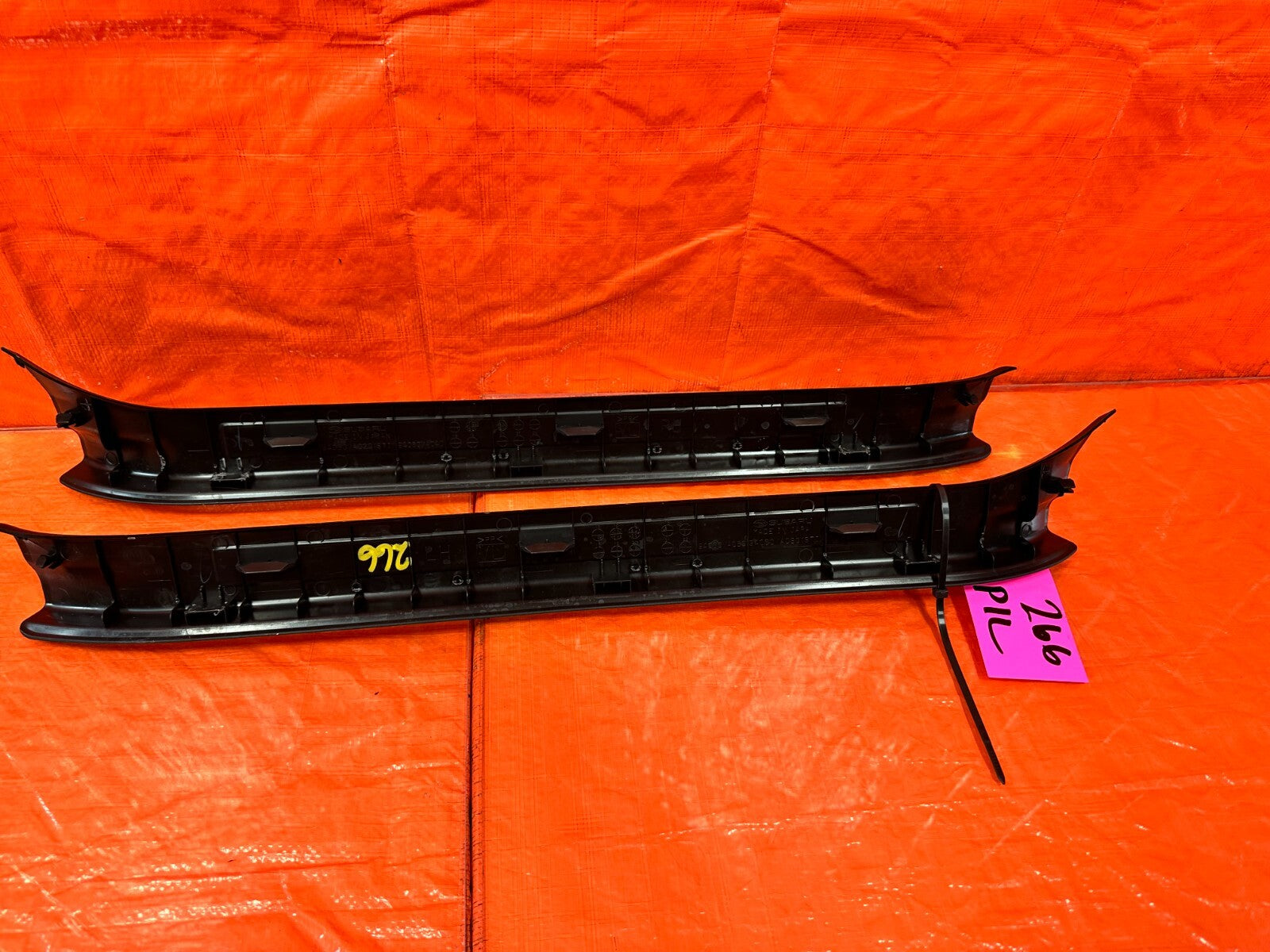 15 21 SUBARU WRX & STI   LEFT AND RIGHT FLOOR PILLARS SCUFF PLATE SET OEM #26610