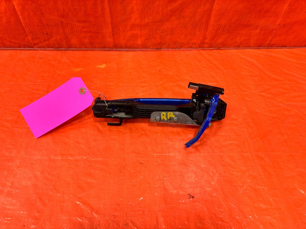 08 14 SUBARU IMPREZA WRX & STI   RIGHT REAR EXTERIOR DOOR HANDLE BLUE OEM 2834