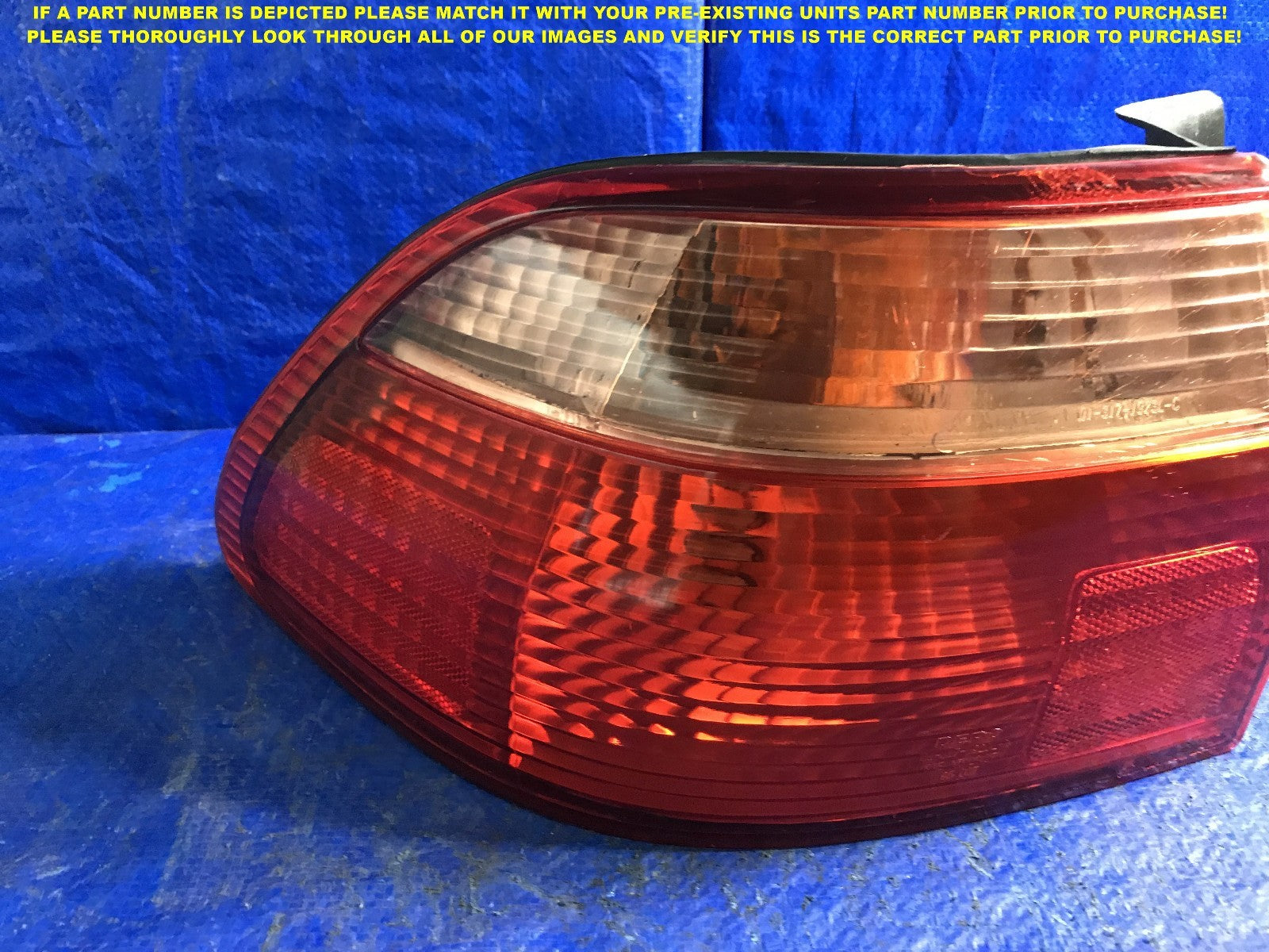 OEM 1998 1999 2000 98 99 00 HONDA ACCORD 4D SEDAN DRIVER LEFT TAIL LIGHT 2