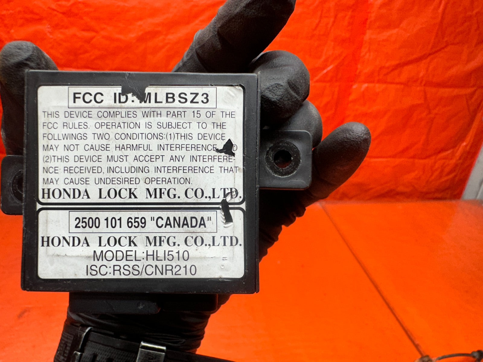 97 01 HONDA PRELUDE 2.2L ELECTRONIC CONTROL MODULE 2500 101 659 OEM #3365