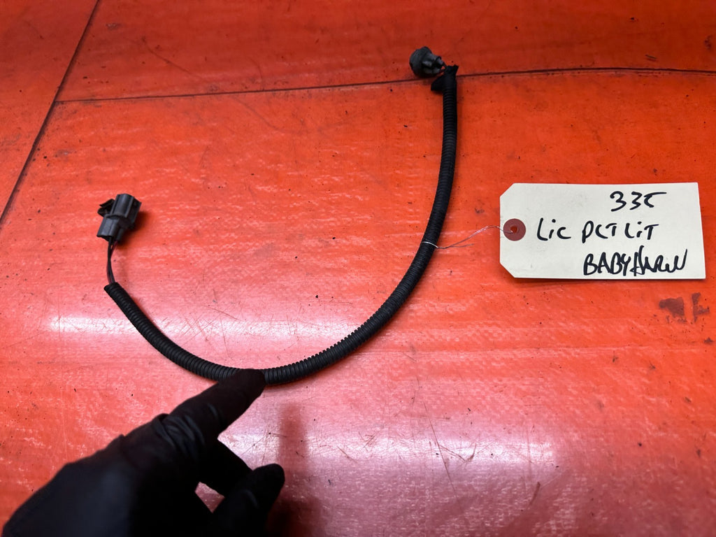 97 01 HONDA PRELUDE 2.2L REAR TRUNK LICENSE PLATE LIGHT WIRING HARNESS OEM #33510