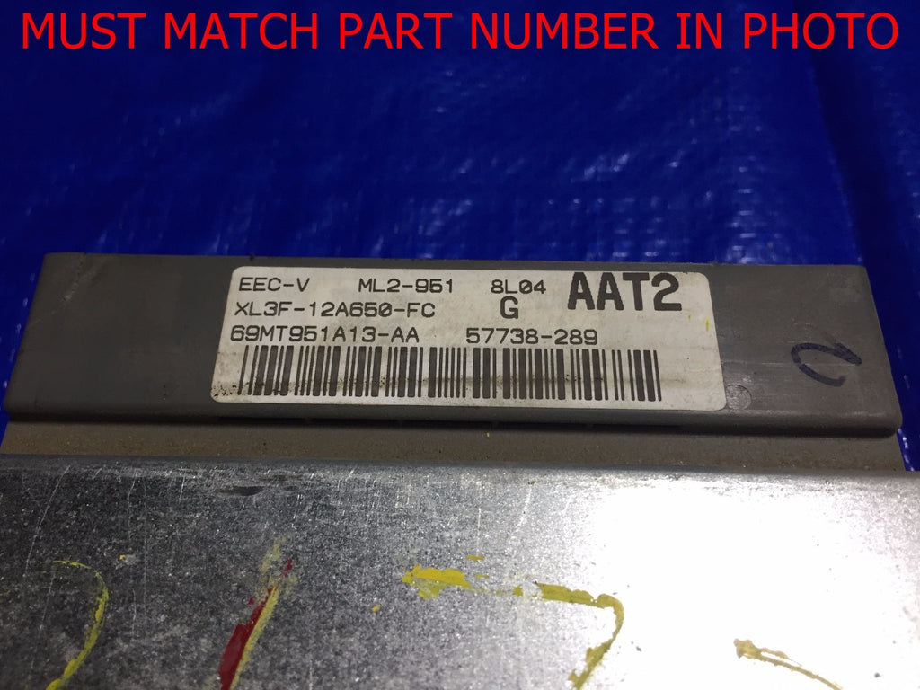 OEM 1999 FORD F150 ENGINE COMPUTER ECU ECM BRAIN EBX XL3F 12A650 FC   OEM1