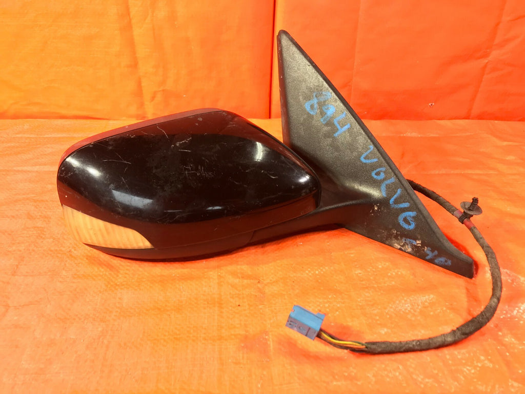 OEM 2004 04 VOLVO S40 PASSENGER RIGHT SIDE VIEW MIRROR BLACK E11 015850 0