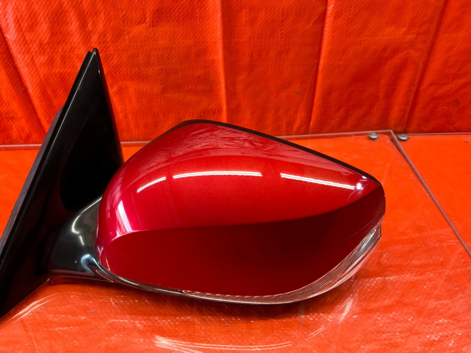 14 20 INFINITI Q50   SIDE VIEW MIRROR DRIVER LEFT SIDE DYNAMIC SUNSTONE RED OEM4