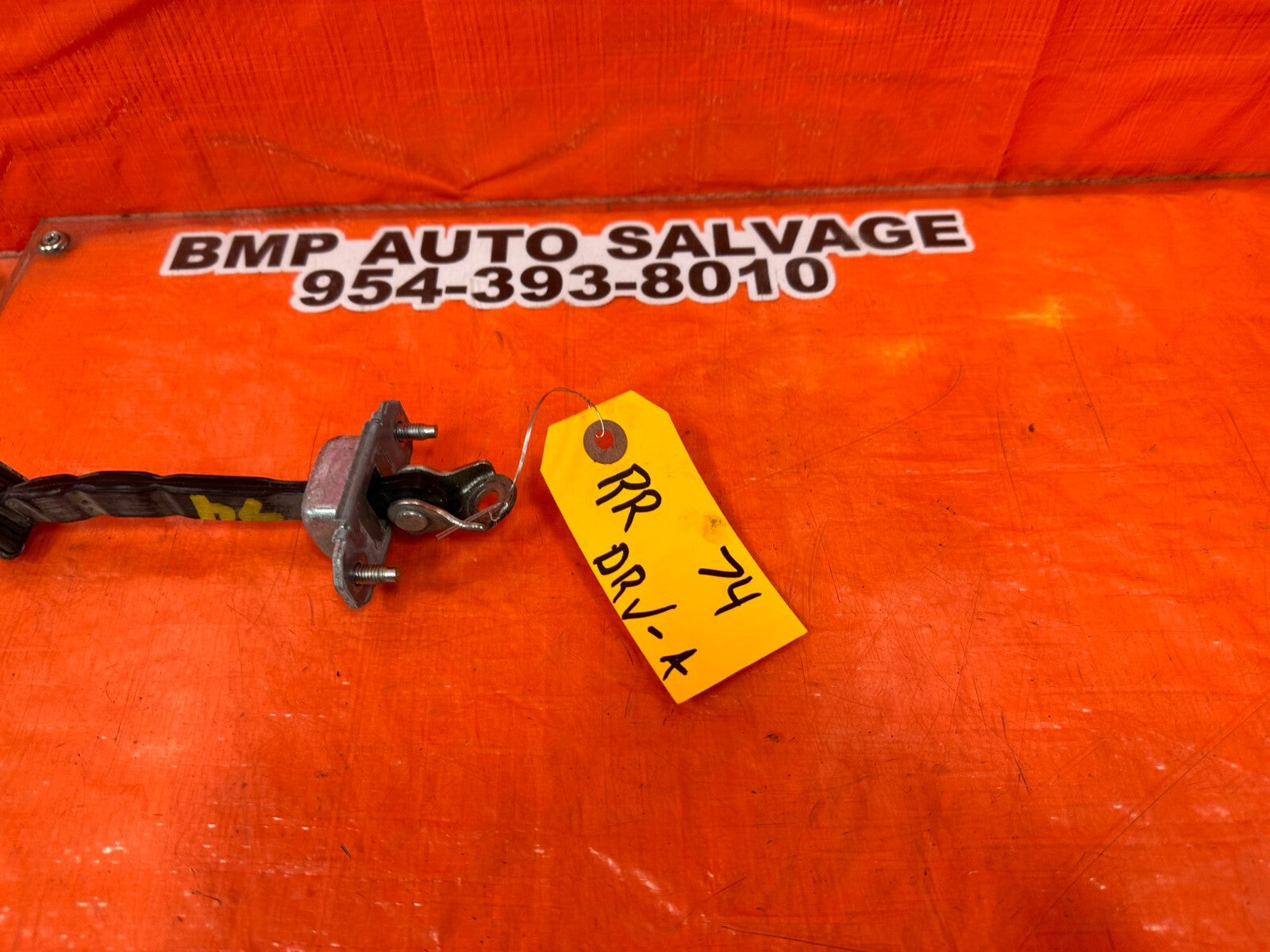 2012 SUBARU WRX STI SEDAN PASSENGER REAR DOOR CHECKER HINGE ARM STOPPER OEM 744