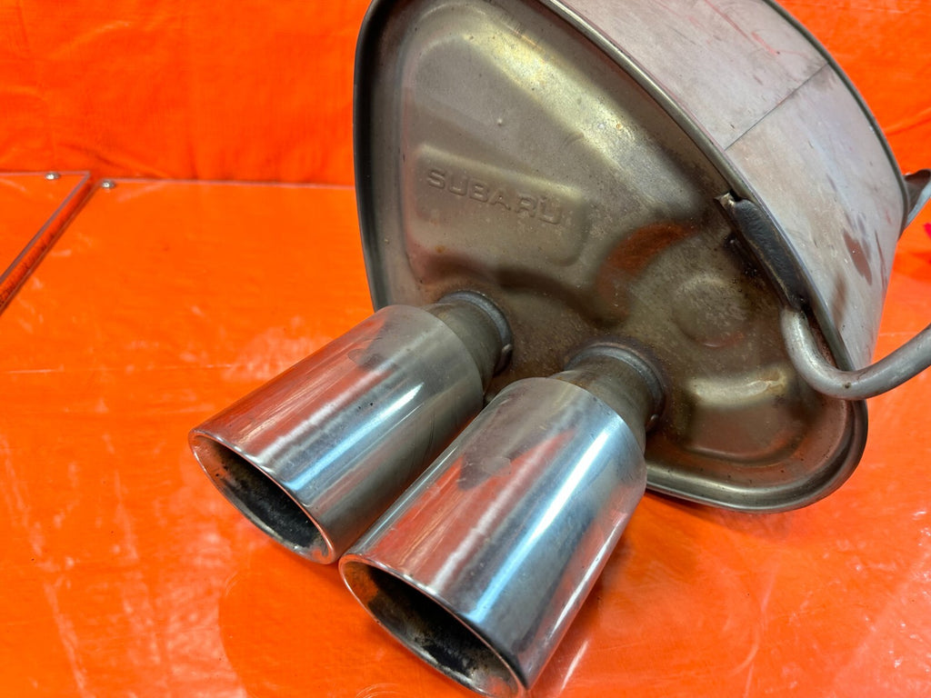 15 20 SUBARU WRX STI   FACTORY EXHAUST MUFFLER TAIL PIPE PAN   LEFT SIDE OEM 2665