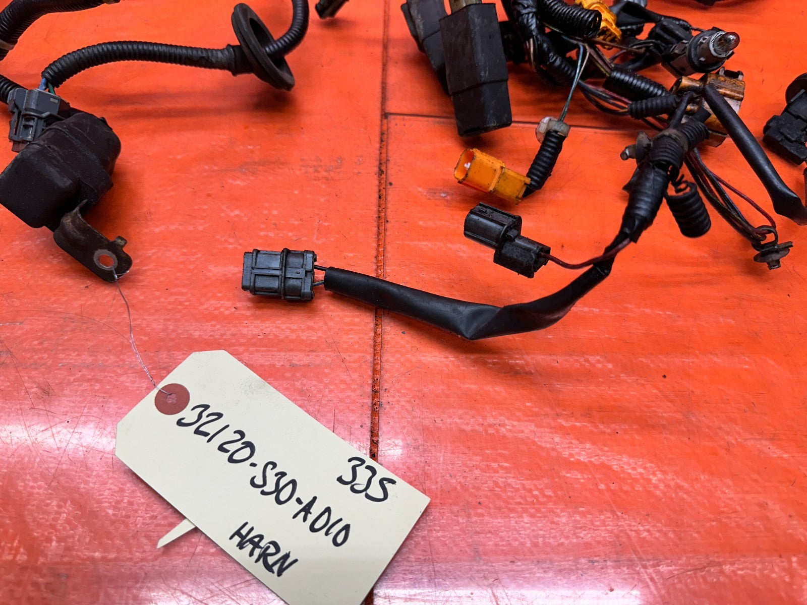 97 01 HONDA PRELUDE 2.2L RIGHT FLOOR WIRE WIRING HARNESS 32120 S30 A010 #3354