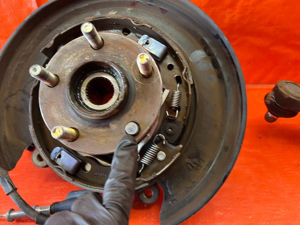 13 16 SCION FRS   DRIVER LEFT REAR SPINDLE KNUCKLE HUB W/ ALL CONTROL ARMS OEM10
