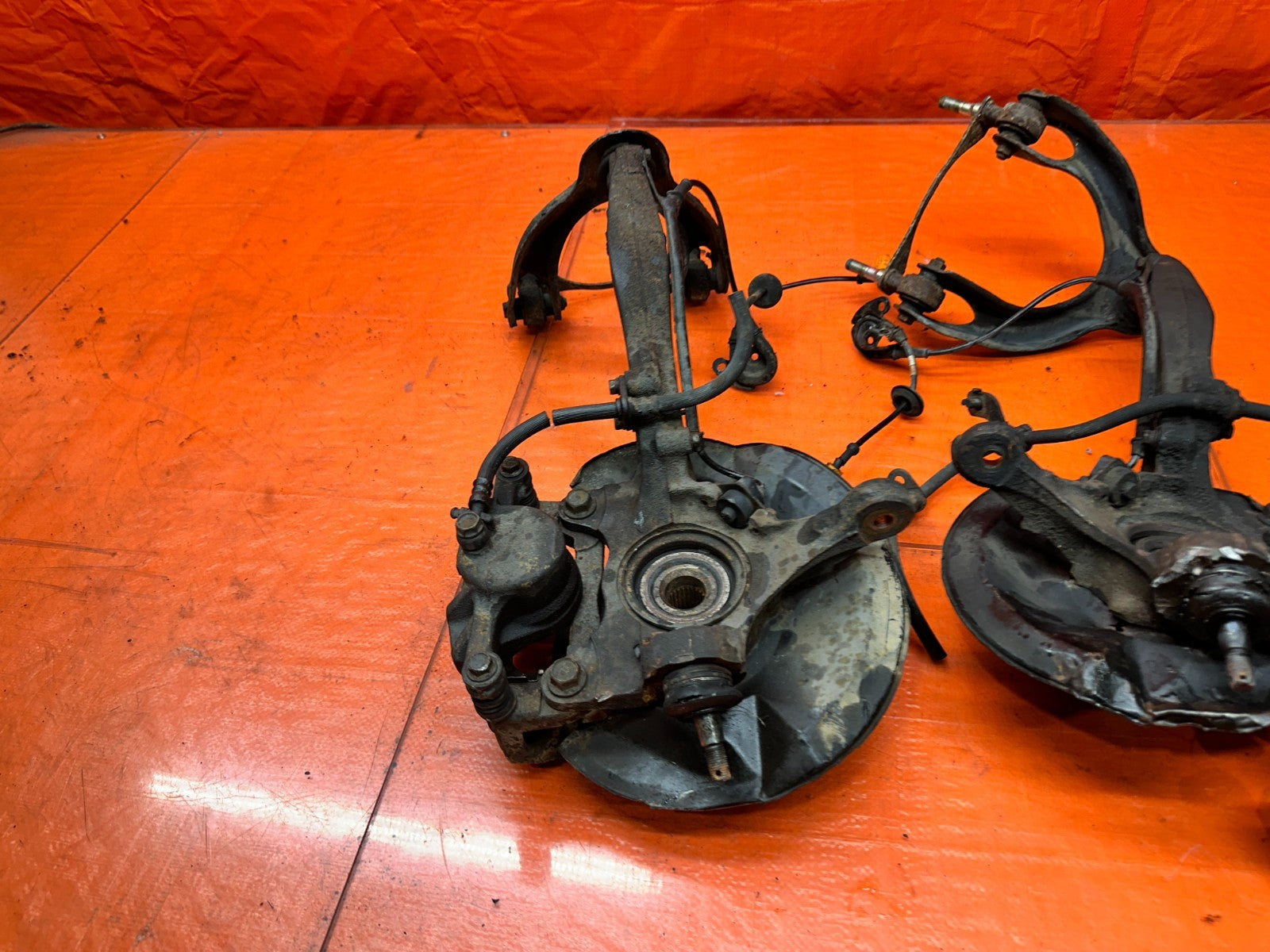 94-01 ACURA INTEGRA FRONT BIG BRAKE SPINDLES KNUCKLES HUB CONVERSION PAIR #34018