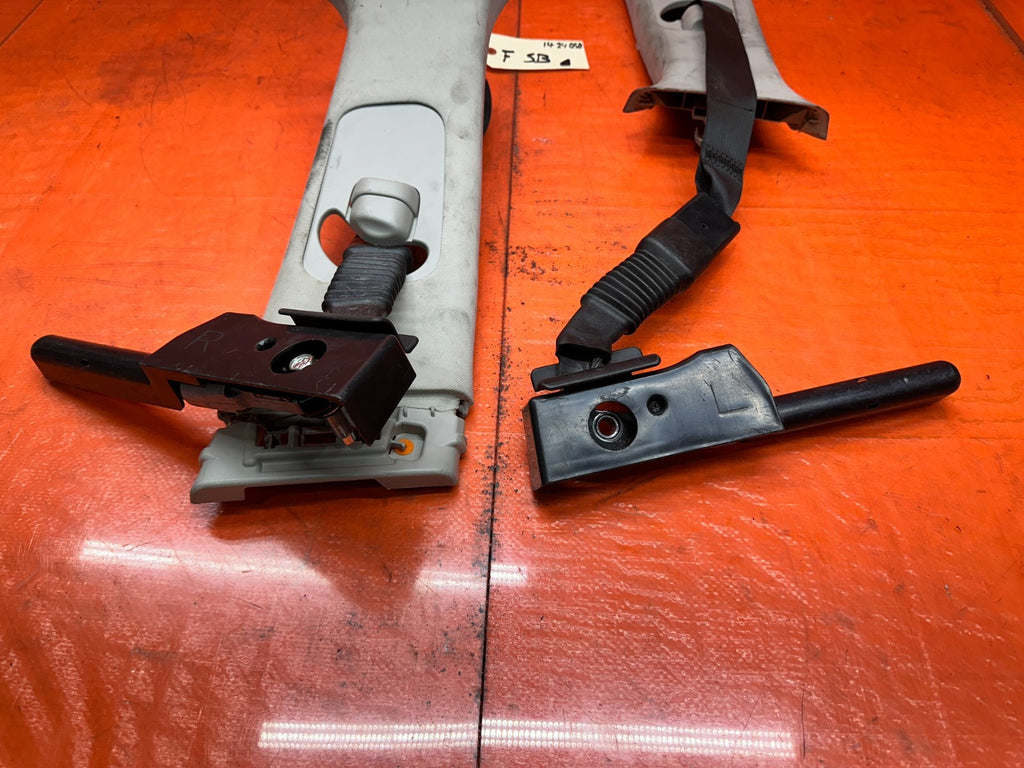 14 23 INFINITI Q50 LEFT & RIGHT FRONT SEAT BELTS SAFETY BELT BLACK OEM FACTORY _3