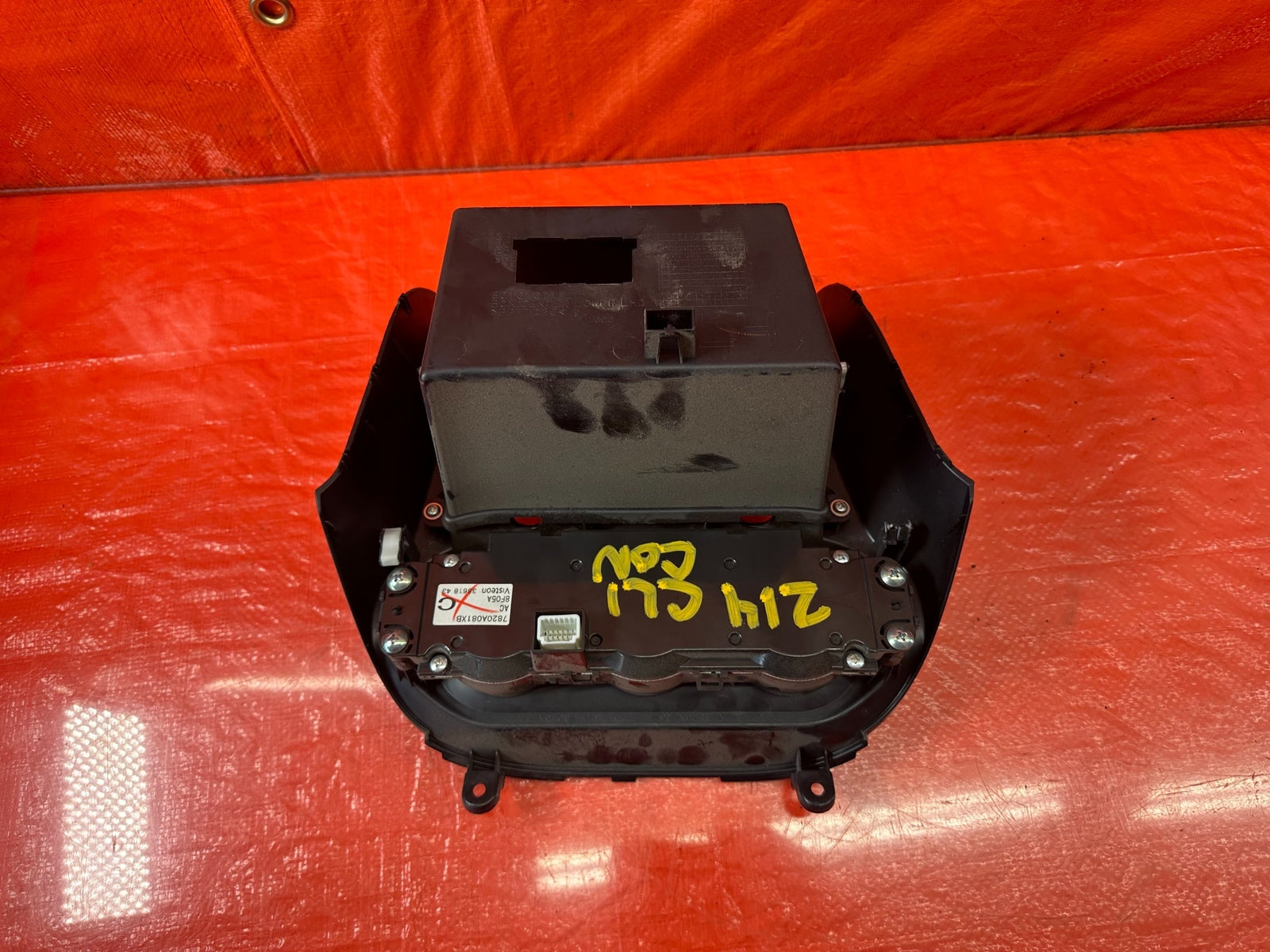 08 12 LANCER EVOLUTION X EVO 10 AC HEATER CLIMATE CONTROL SWITCH W/ TRIM OEM 2148
