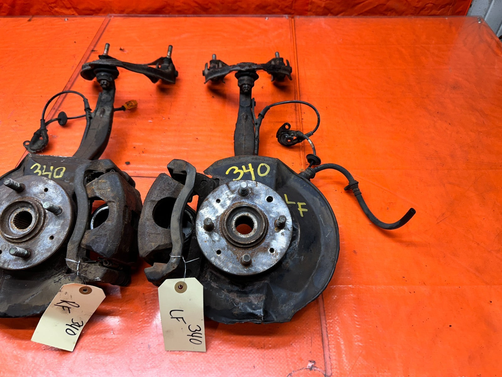 94-01 ACURA INTEGRA FRONT BIG BRAKE SPINDLES KNUCKLES HUB CONVERSION PAIR #3404