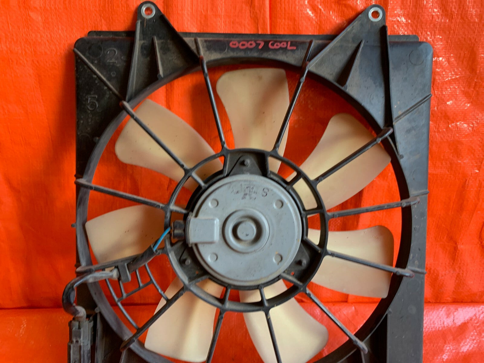 2009 09 ACURA TSX   HVAC AIR CONDITIONING AC CONDENSER FAN   7 BLADE MODEL4
