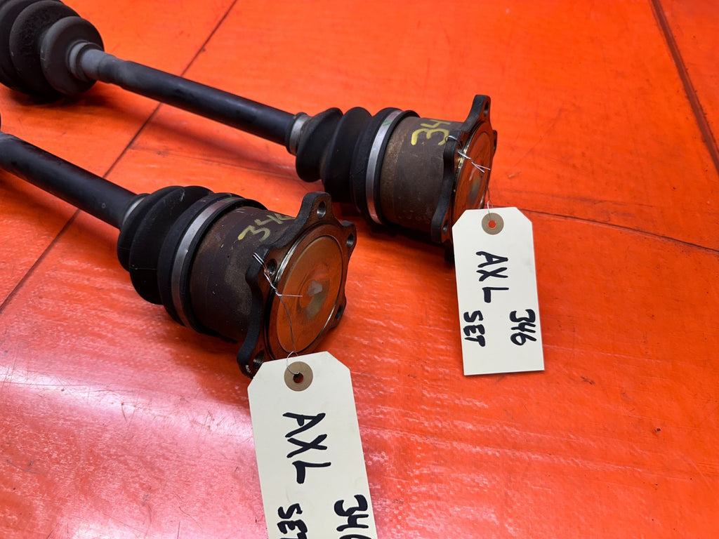 03-08 NISSAN 350Z 3.5L 6 SPEED MANUAL REAR AXLE DRIVE SHAFTS PAIR OEM #3464
