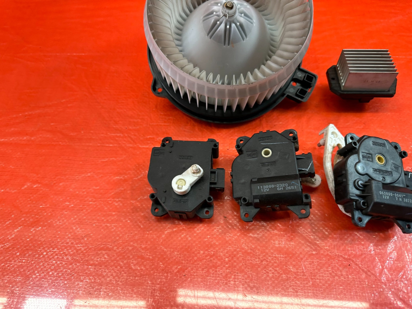 04 08 ACURA TSX   HVAC AIR CONDITIONING AC BLOWER MOTOR & RESISTOR KIT   OEM 1969