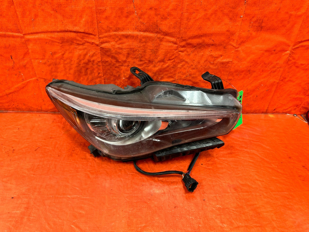 14 17 INFINITI Q50   PASSENGER RIGHT HEAD LIGHT HEAD LAMP HEADLIGHT NON AFS0
