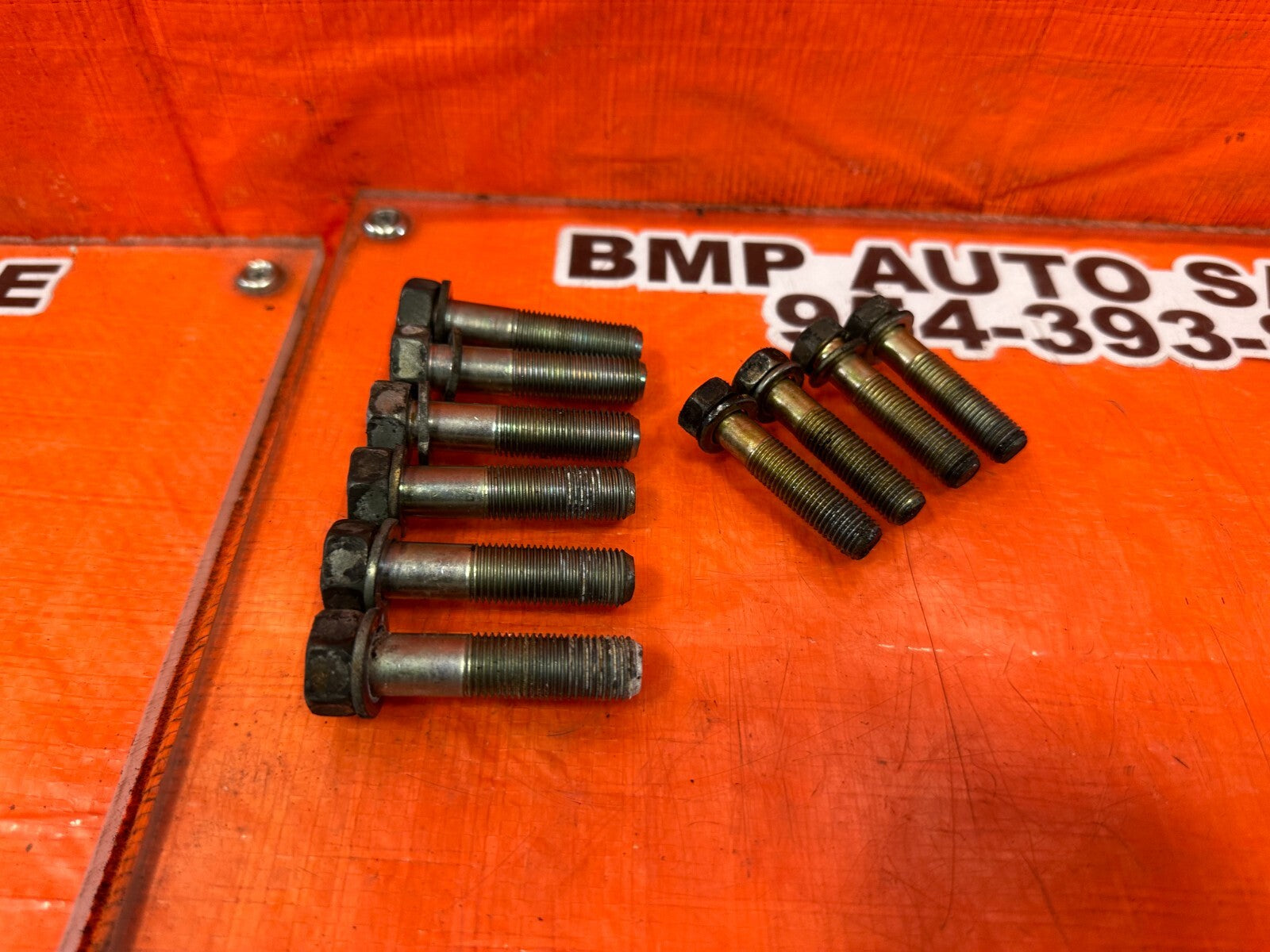 02 10 LEXUS SC430   TRANSMISSION BELL HOUSING BOLTS HARDWARE   OEM #2610