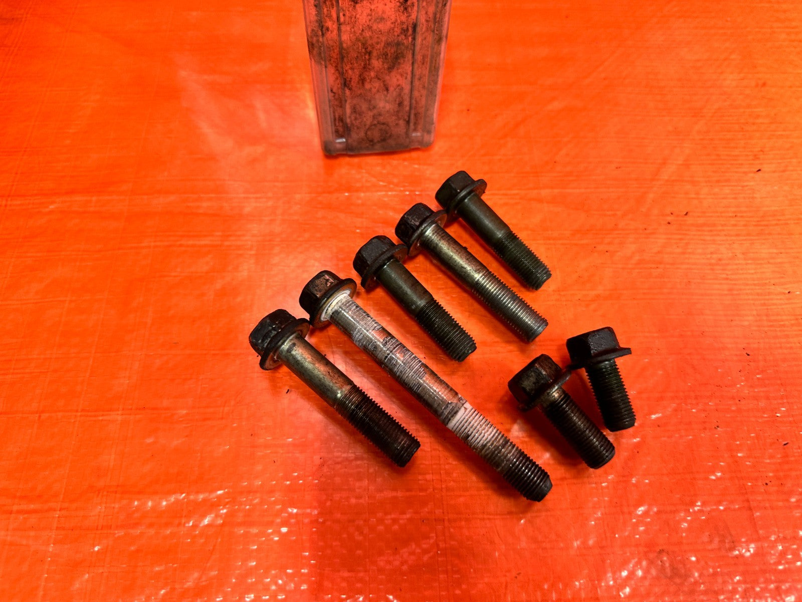 97 01 HONDA PRELUDE   REAR TRANSMISSION BRACEKT & ENGINE MOUNT BOLTS OEM 3235