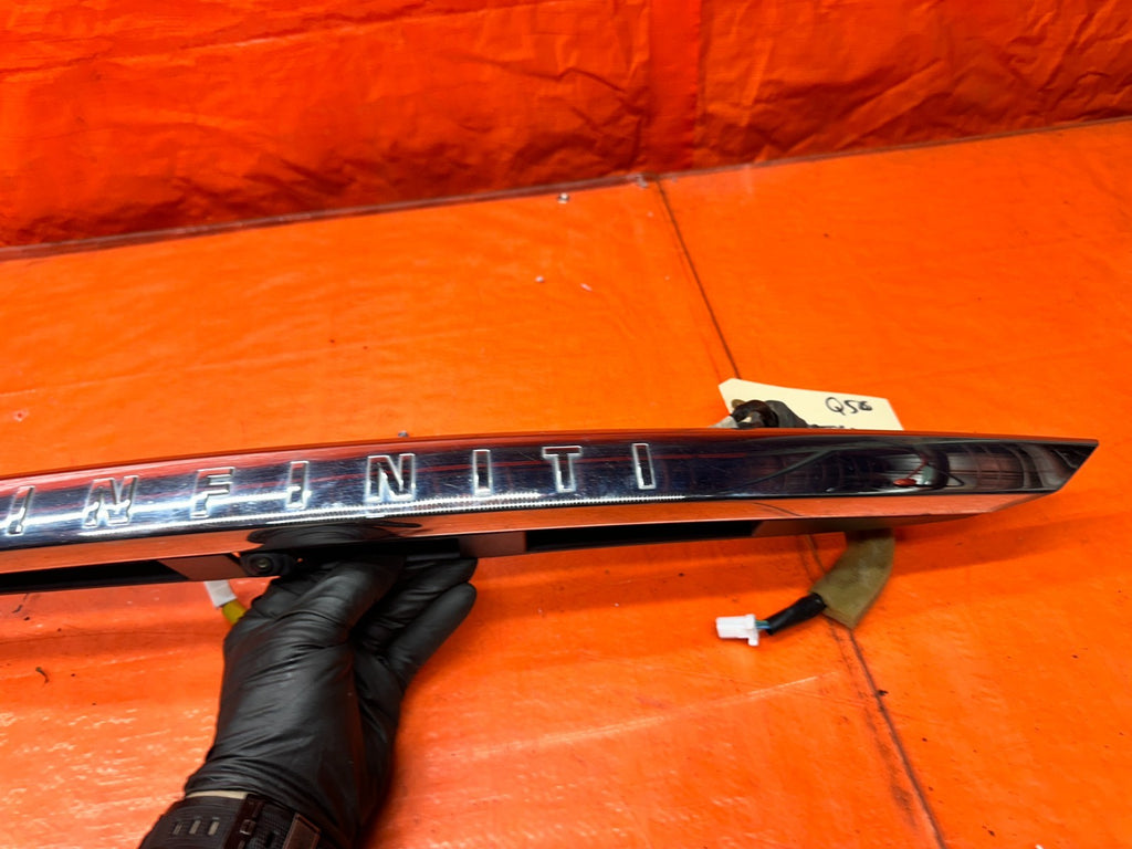 14-24 INFINITI Q50 4D REAR TRUNK LID MOLDING TRIM BACK UP REAR VIEW CAMERA #Q506