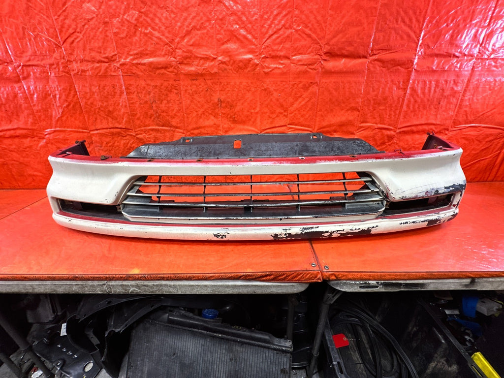 90 91 HONDA CIVIC HATCHBACK FRONT BUMPER COVER W/ RE BAR AND LIGHTS COMPLETE OEM1