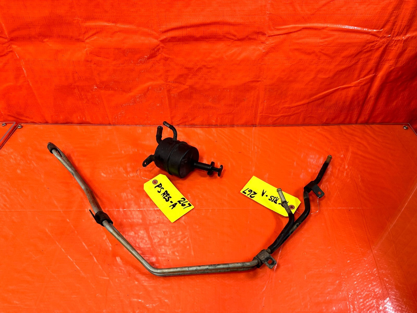90 97 MAZDA MX 5 MIATA POWER STEERING LINE OIL COOLER TUBE & RESERVOIR TANK OEM0