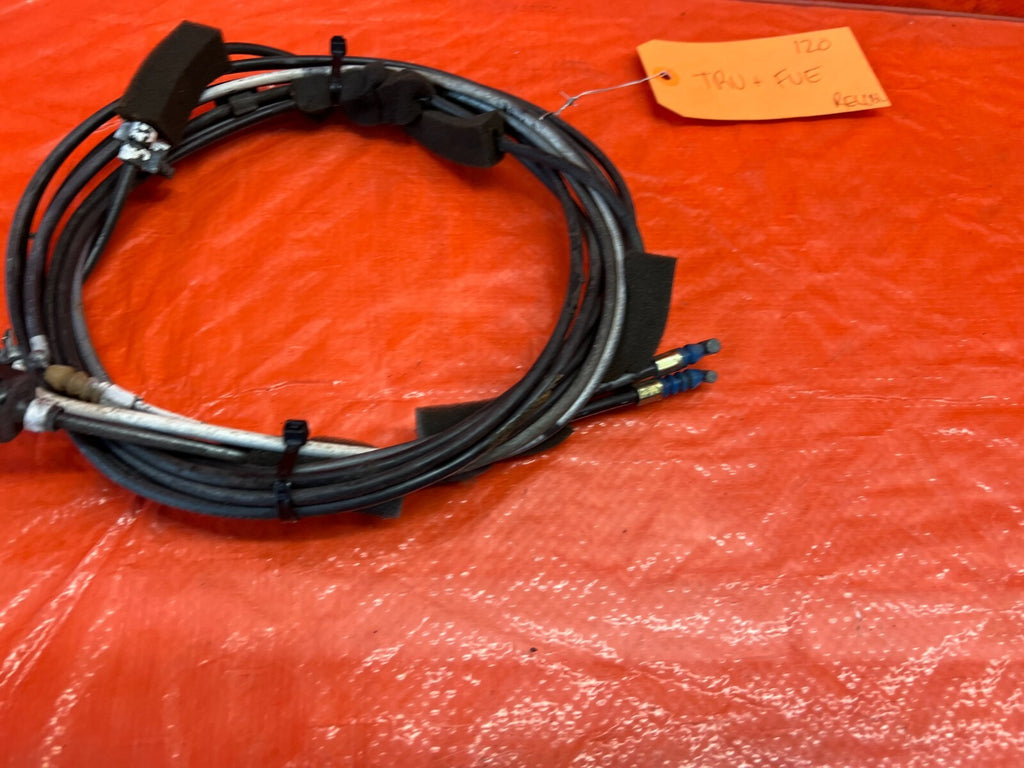 97 01 HONDA PRELUDE   TRUNK & GASOLINE GAS FUEL RELEASE CABLE WIRE   OEM #1204