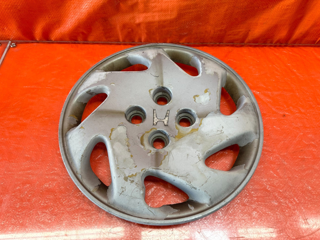 92 93 HONDA CIVIC SI & EX 7 SPOKE PLASTIC FACTORY HUB CAP WHEEL COVER OEM 199 10