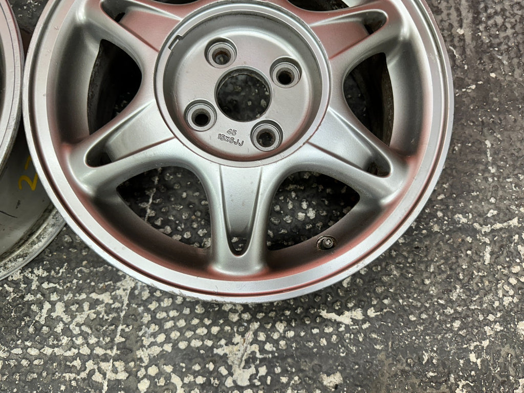 94 01 ACURA INTEGRA SNOWFLAKE WHEELS RIMS OEM FACTORY OE #27416