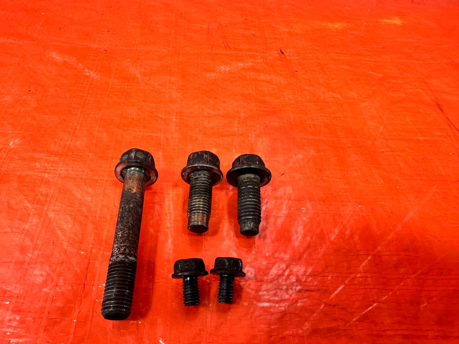 03 06 LANCER EVOLUTION VIII 8 EVO IX 9   FLYWHEEL DUST SHIELD COVER BOLTS #EVO95