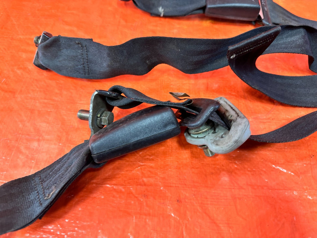 96 00 HONDA CIVIC COUPE REAR SEAT BELT SET LEFT & RIGHT SEAT BELTS BLACK OEM 2856
