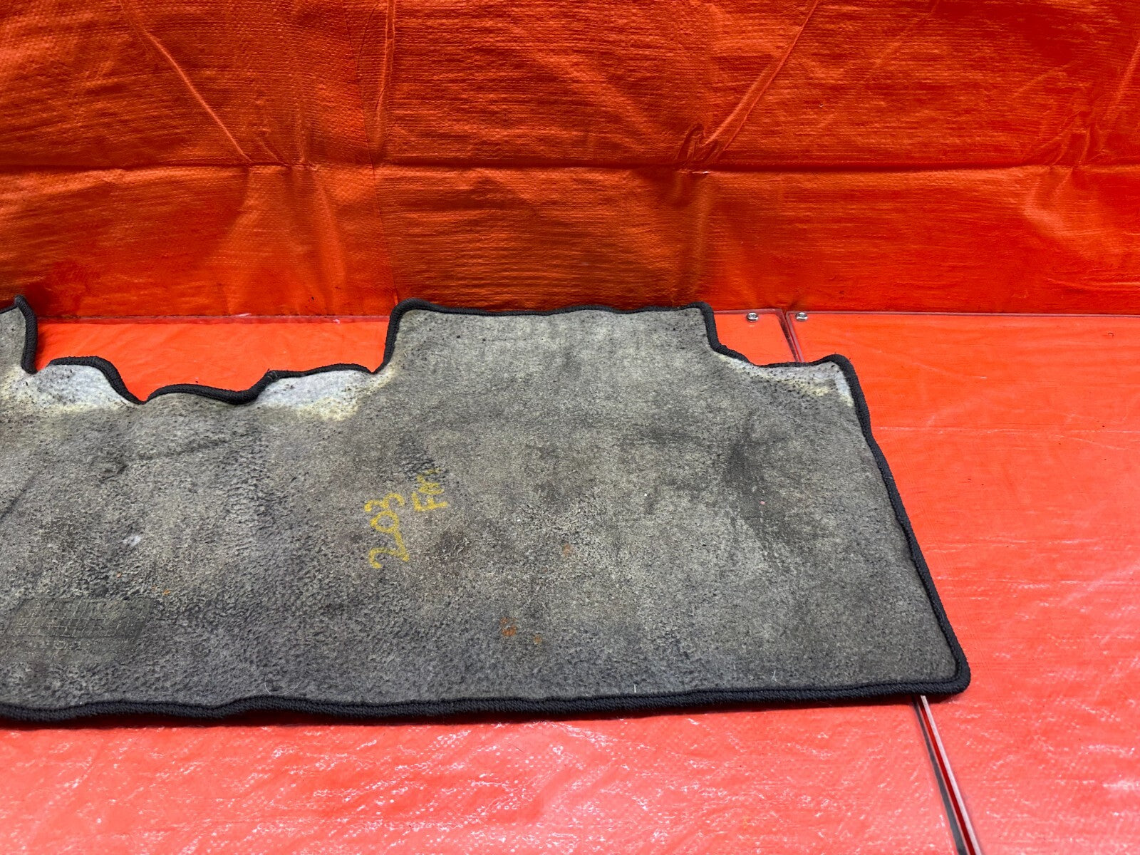 07 11 HONDA CIVIC SI SEDAN   REAR / BACK SEAT   FLOOR MAT RUG   OEM #2039