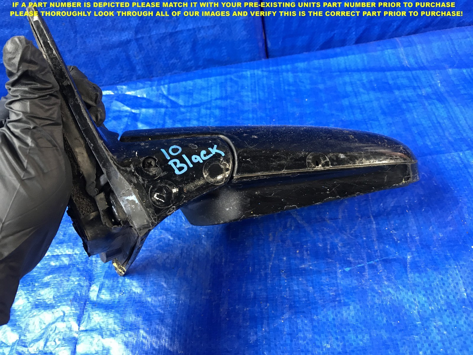 OEM 1990 1991 1992 1993 HONDA ACCORD DRIVER LEFT SIDE VIEW MIRROR          5