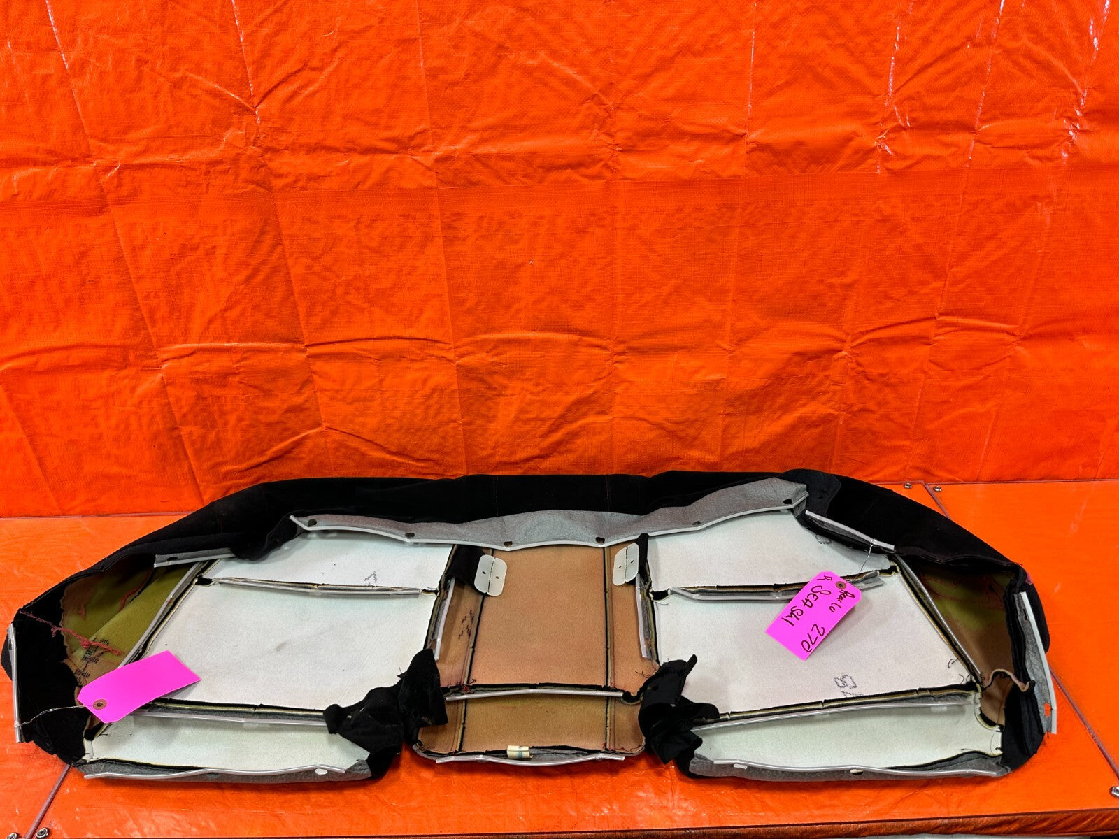 07 08 HONDA CIVIC SI SEDAN    REAR LOWERR SEAT SKIN COVER FABRIC CLOTH   2707