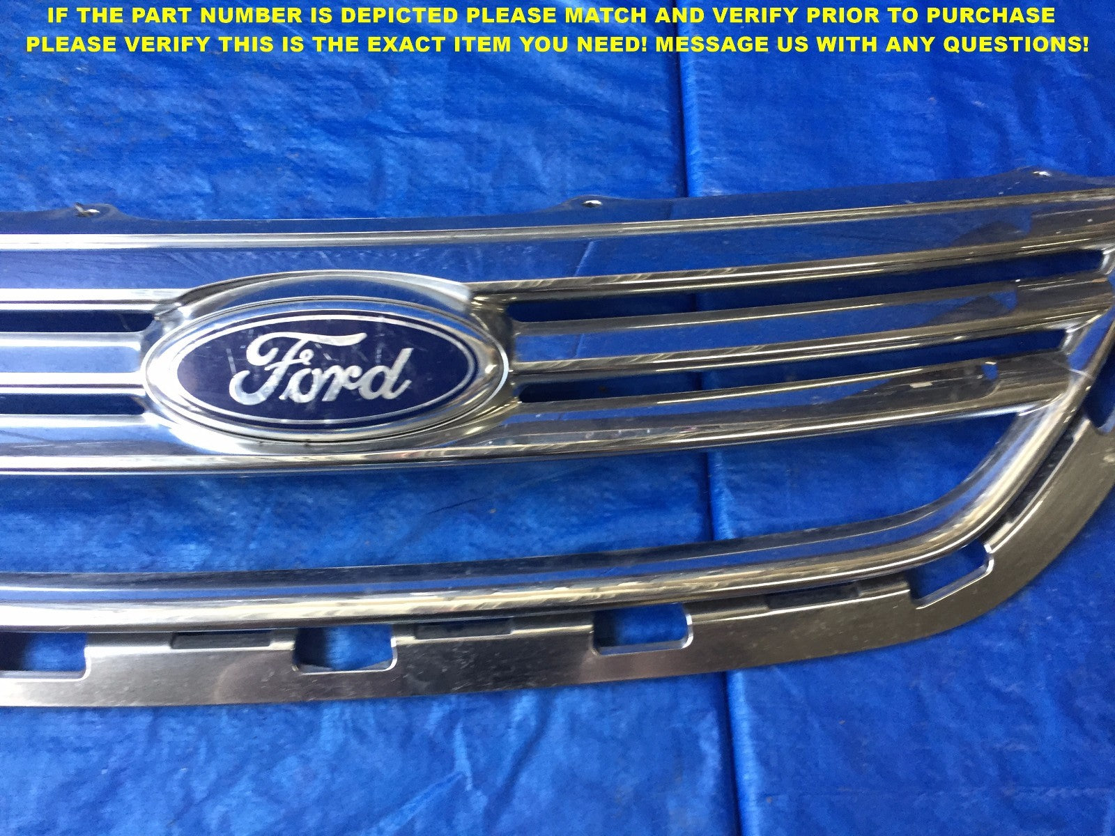 OEM 2011 2012 2013 11 12 13 FORD FIESTA CHROME FACTORY GRILLE AE83 8150 AAW2