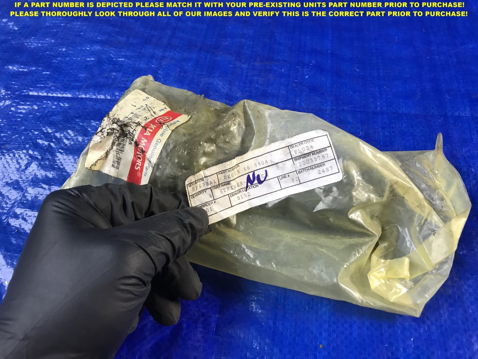 KIA PART # 0K029 56 990A0