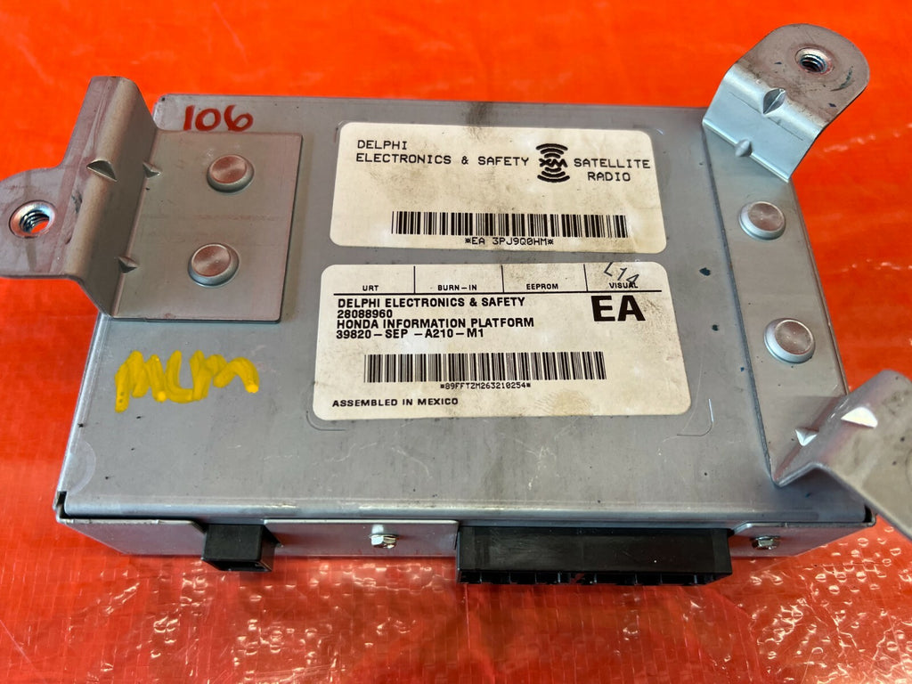 07 08 ACURA TL   XM SATELLITE RADIO COMPUTER CONTROL MODULE   OEM FACTORY #106 3