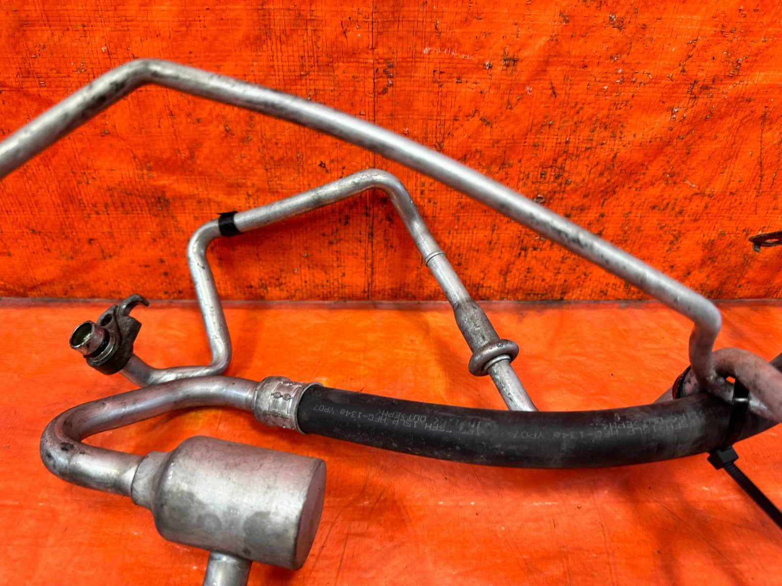 08 15 INFINITI G37 Q60 3.7L A/C AIR CONDITIONING REFRIGERANT LINES HOSES SET 3298