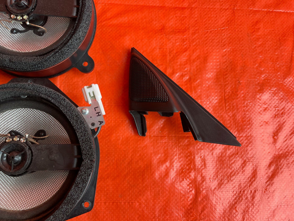 08 14 SUBARU IMPREZA WRX STi SEDAN   SPEAKER CONVERSION SET TWEETERS FRONT REAR3